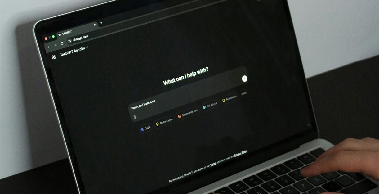 Chatgpt on laptop
