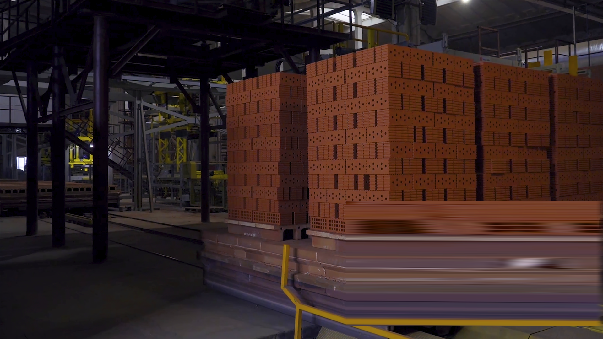 Cosmec_Plant for the production of bricks. Plant for production building material with ready brick By Danil_Rudenko_envato