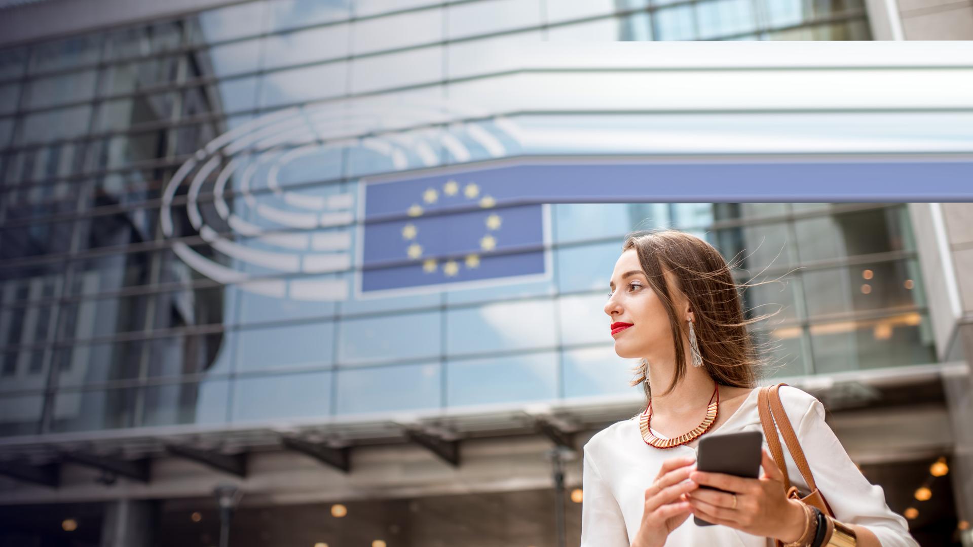 EU council_Businesswoman near the parliament building in Brussel By RossHelen_envato