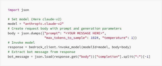 chatbot model code